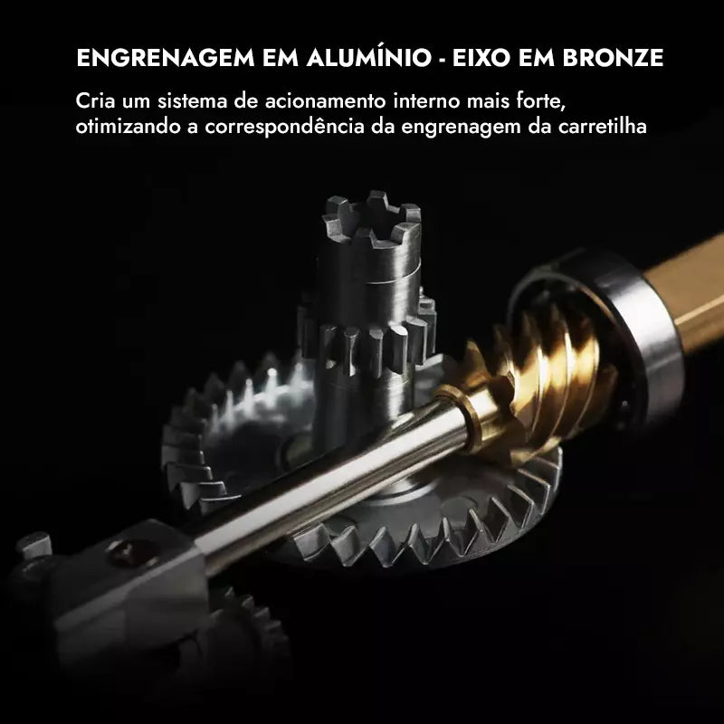 Conjunto Molinete Resistente + Vara de Pesca Retrátil 1.80 à 3.60m Fibra de Carbono