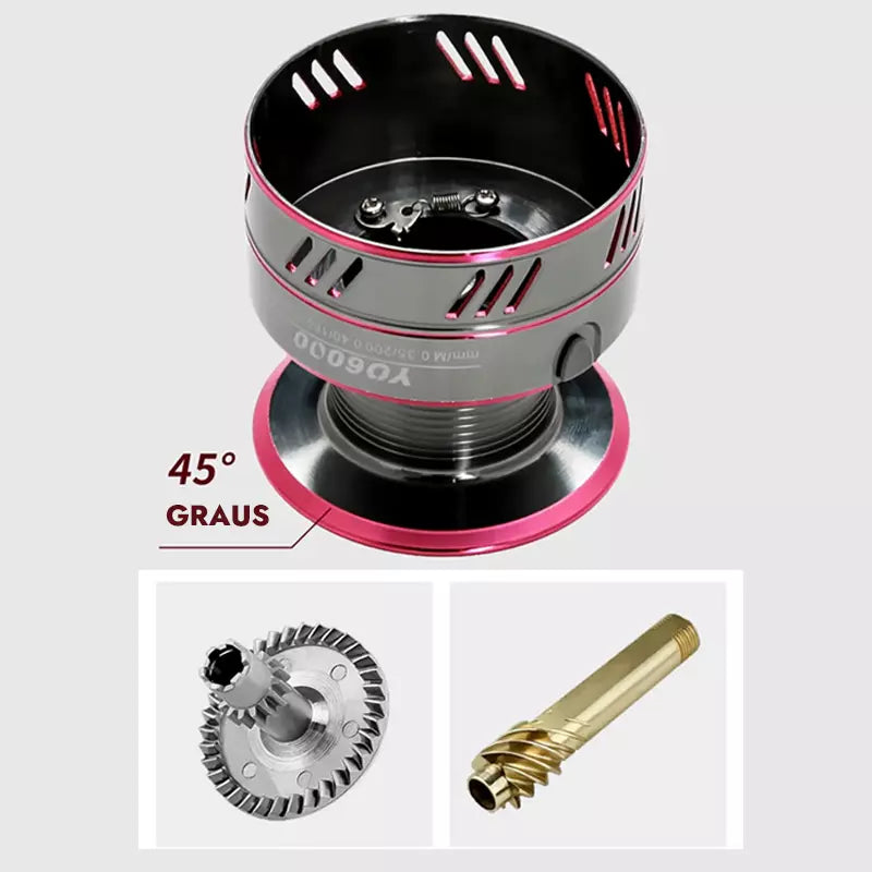 Conjunto Molinete Resistente + Vara de Pesca Retrátil 1.80 à 3.60m Fibra de Carbono
