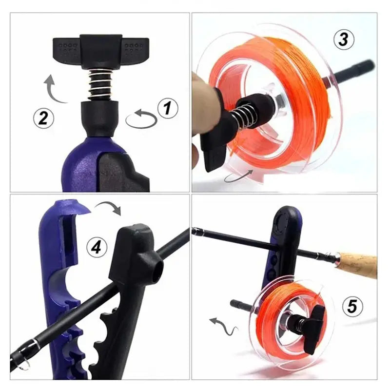 Enrolador de Linha de Pesca Portátil Finji