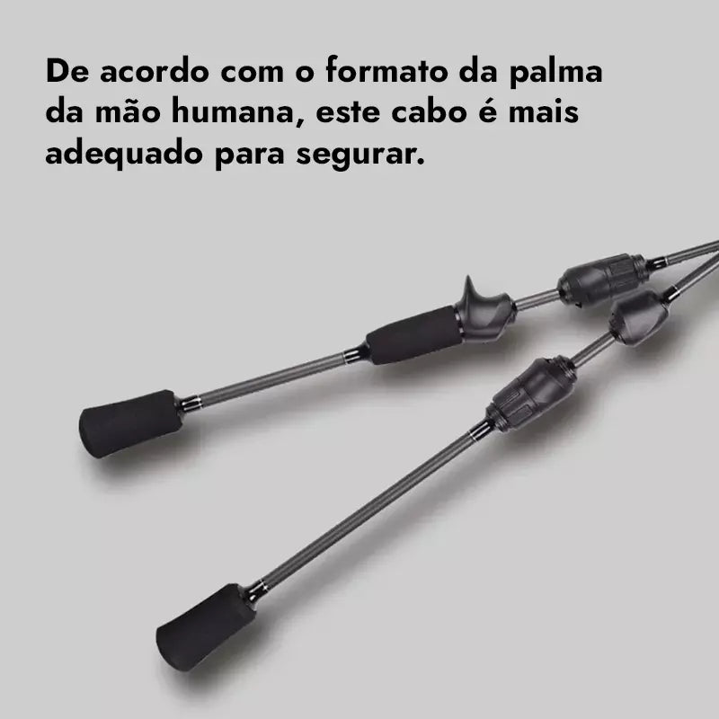 Vara de Pesca BFS Ultra-light Mavllos Carbono Ação Rápida 1.80m - isca 0.8-7g, linha 2-6LBs
