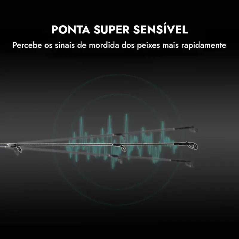 Vara de Pesca BFS Ultra-light Mavllos Carbono Ação Rápida 1.80m - isca 0.8-7g, linha 2-6LBs