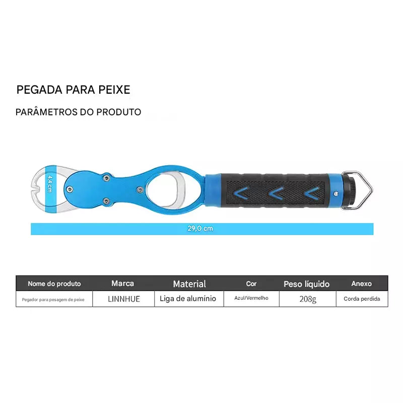 Alicates (Funcional e Grip 16kg) Linnhue de Pesca em Alumínio