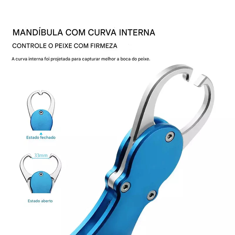 Alicates (Funcional e Grip 16kg) Linnhue de Pesca em Alumínio