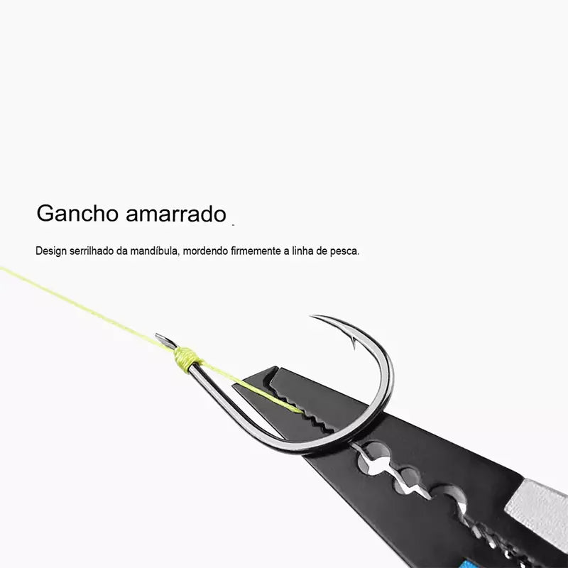 Alicates (Funcional e Grip 16kg) Linnhue de Pesca em Alumínio