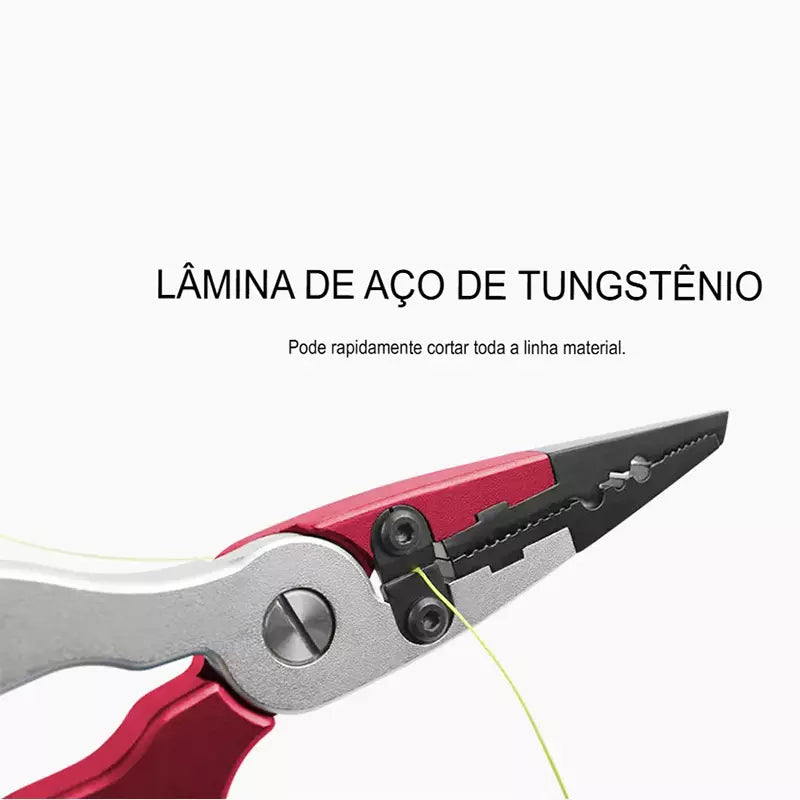 Alicates (Funcional e Grip 16kg) Linnhue de Pesca em Alumínio