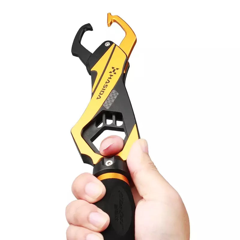 Alicate de Pesca Grip Histar Anti Corrosão Aeronáutico Alumínio Aço Inoxidável com Balança