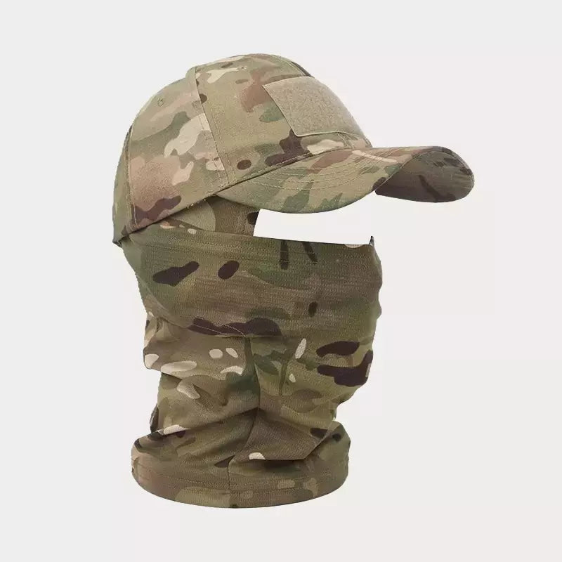 Conjunto Boné + Balaclava Tática