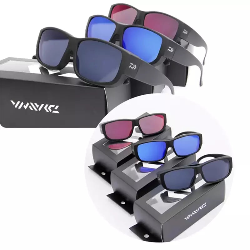 Daiwa Óculos de Sol Polarizado de Pesca Esportiva Proteção UV Anti-Luz
