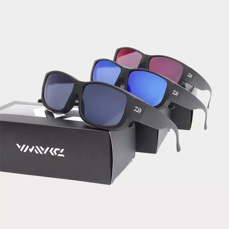 Daiwa Óculos de Sol Polarizado de Pesca Esportiva Proteção UV Anti-Luz