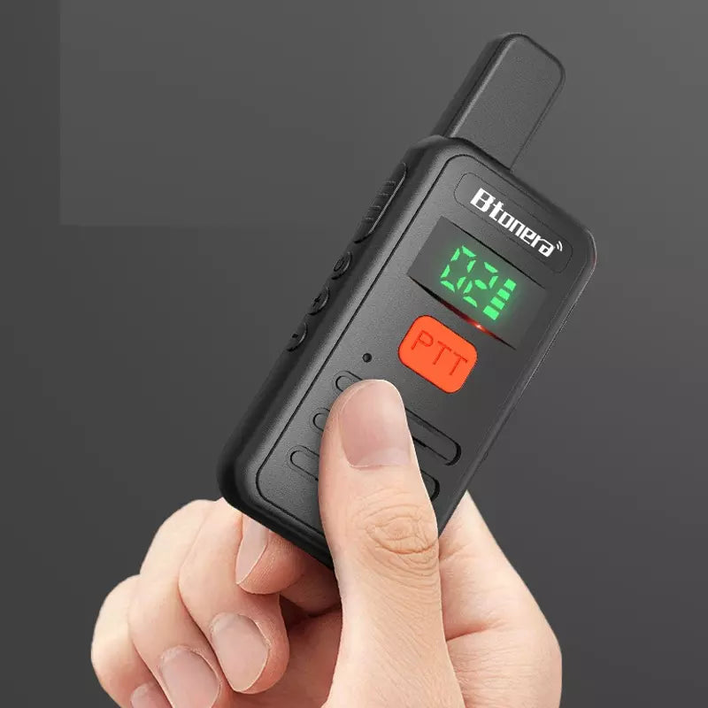 Kit Rádio Comunicador Btonera T1 Mini Longa Distância 3km Para Aventuras