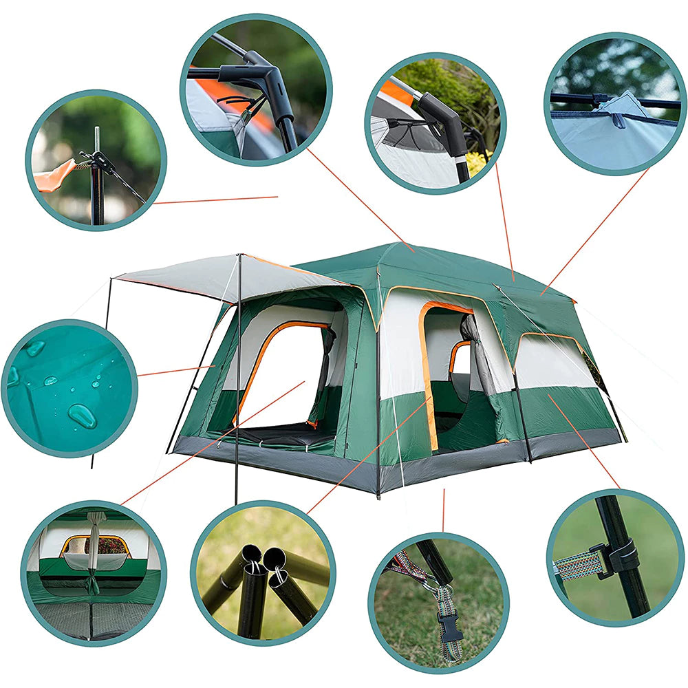 Barraca Camping Acampamento (10-16 Pessoas) Grande Varanda