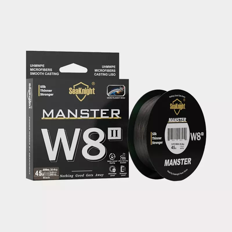 Linha de Pesca Trançada Multifilamento PE X8 SeaKnight-MANSTER W8 II 300/500 metros