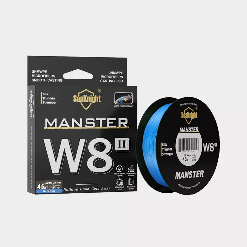 Linha de Pesca Trançada Multifilamento PE X8 SeaKnight-MANSTER W8 II 300/500 metros