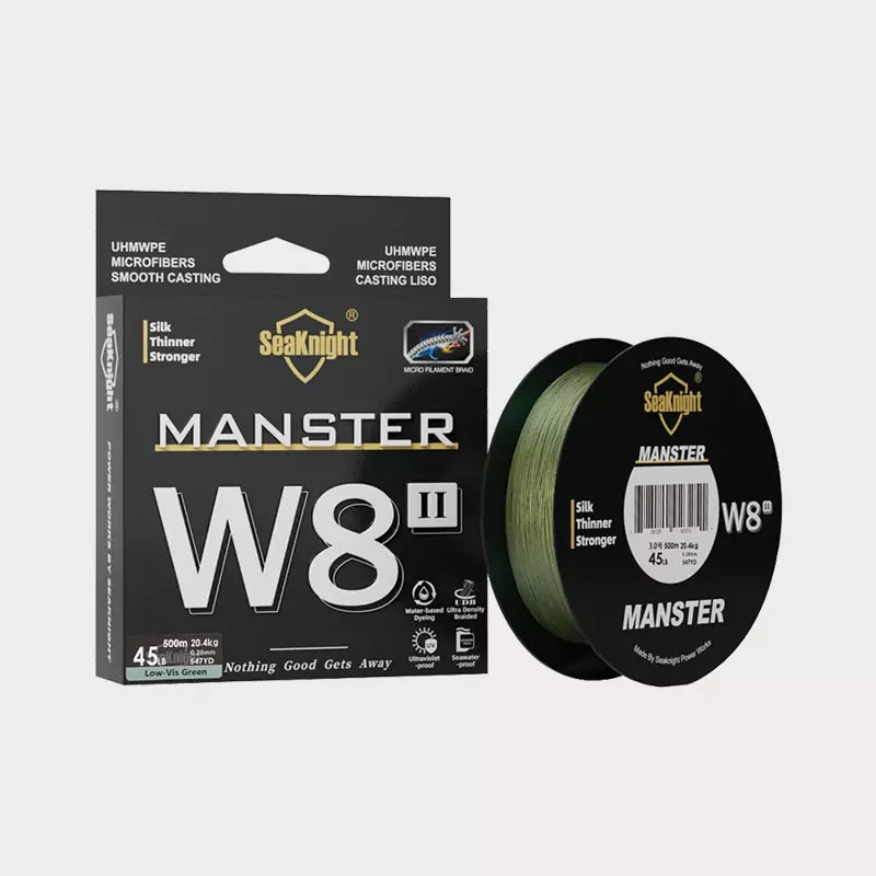 Linha de Pesca Trançada Multifilamento PE X8 SeaKnight-MANSTER W8 II 300/500 metros