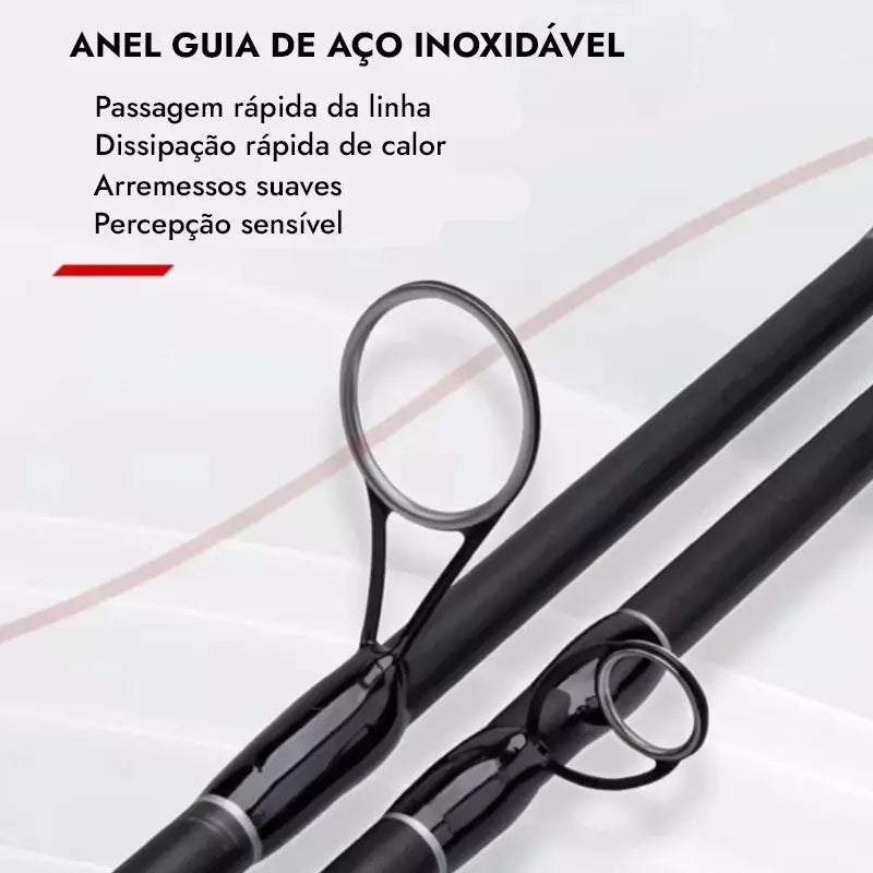 Vara de Pesca Mavllos Ocka Portátil 12LB, 1.80 à 2.10m - isca 5-20g 4 repartições