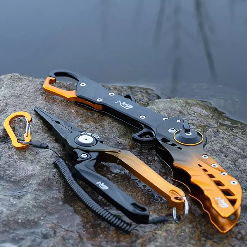 Alicates de Pesca Linnhue (Multifuncional e Grip Dobrável - Tipo Gancho) em Alumínio