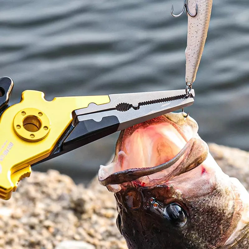 Alicate de Pesca Grip Histar Anti Corrosão Aeronáutico Alumínio Aço Inoxidável com Balança