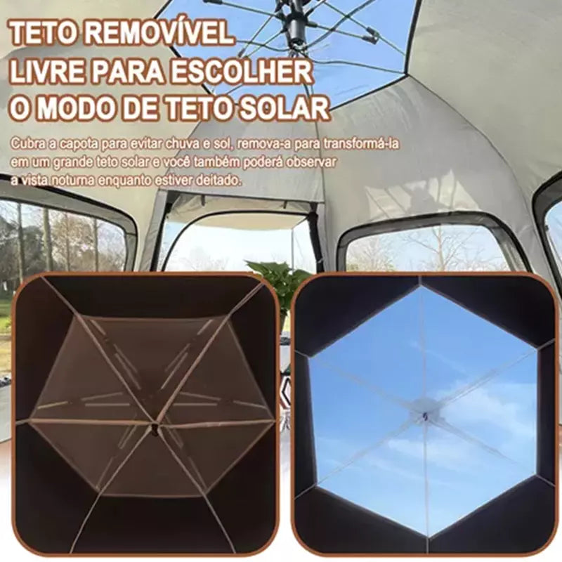 Barraca de Camping Automática JOYFOX para 5 a 8 Pessoas – Prática e Confortável