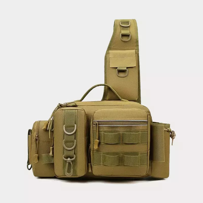 Bolsa de Pesca Prática de Ombro Multifuncional com Porta Vara