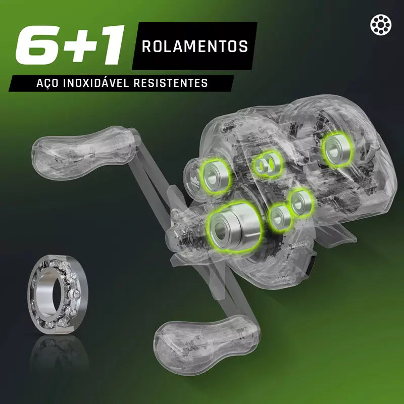 Carretilha Handing M1, Recolhimento 7.2:1, 207g Peso, 8kg Arrasto