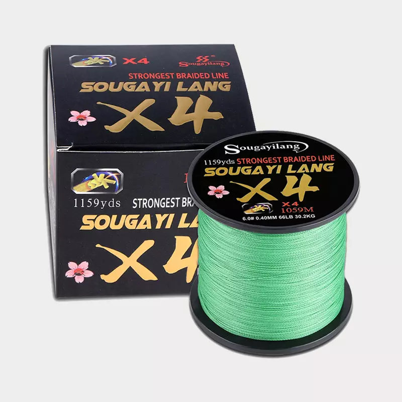 Linha de Pesca Trançada Multifilamento PE X4 Sougayilang 100/300 metros