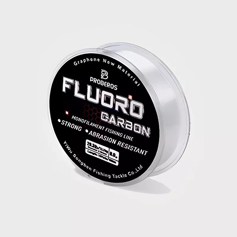 Linha de Pesca PROBEROS Monofilamento FluoroCarbon p/Líder Resistente 100 Metros