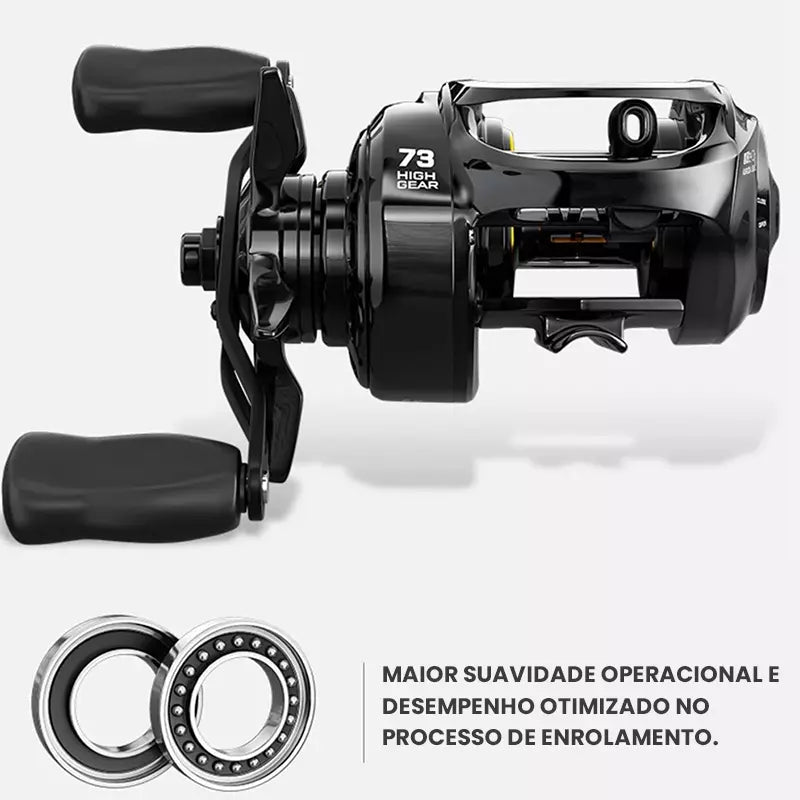 Carretilha Johncoo Yocota Seiko VT73R, Recolhimento 7.3:1, 215g Peso, 8kg Arrasto
